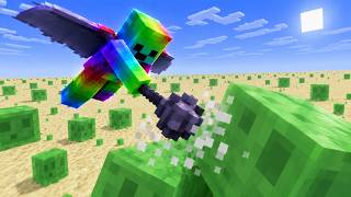 Practicing pvp in a flat world on slimes. My first java video(no voice of me talking)