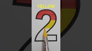 Make your kid learn primary colors with number '2'