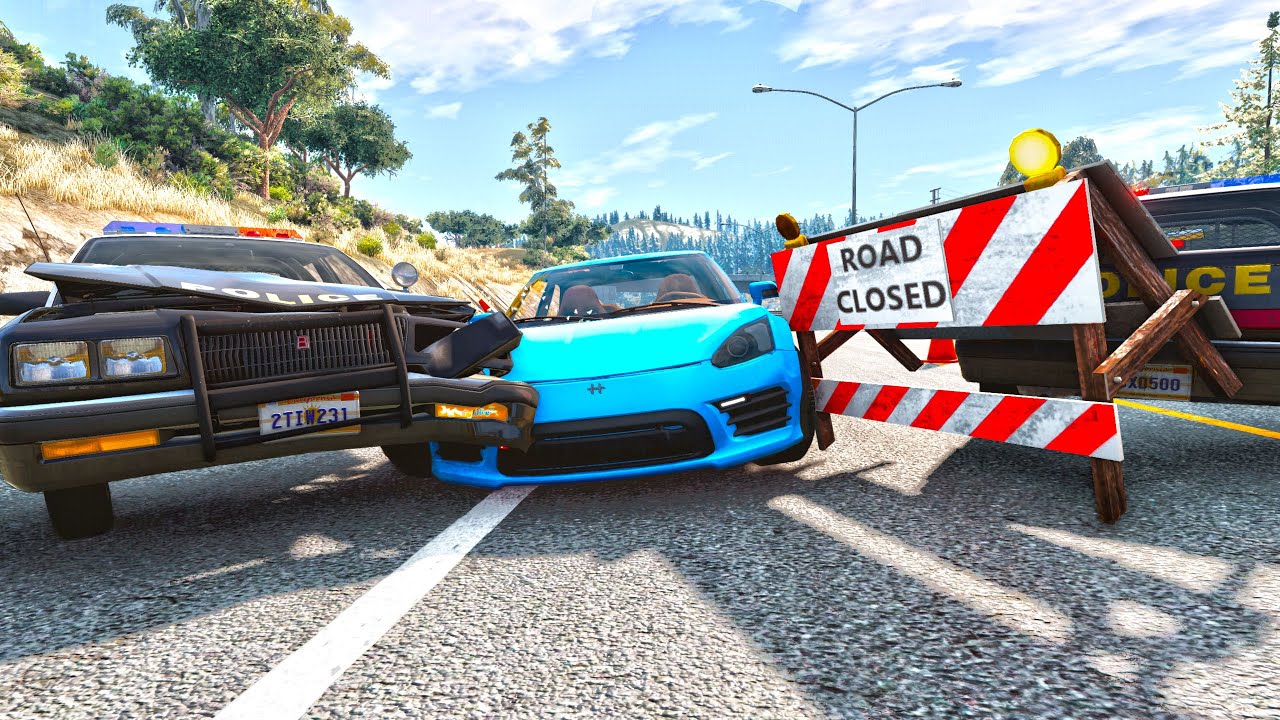 Epic High Speed Police Pursuit BeamNG Drive | PART 2 - YouTube