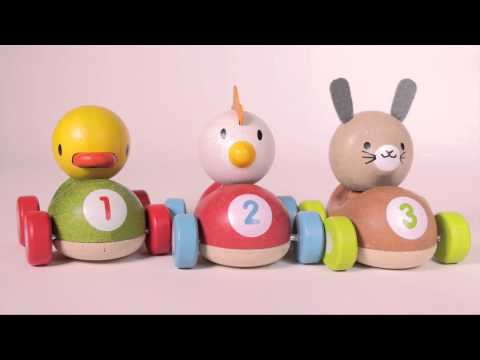 Деревянная машинка Утенок Plan Toys