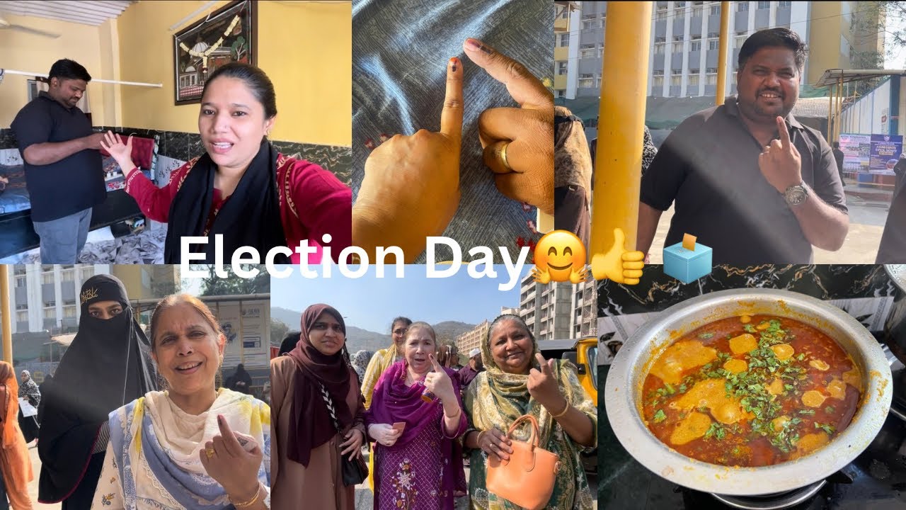 BMC Election Day||Humne Apni Zimmedari Puri ki||Afroz kitchen ki Recipe Try kiye||mai success hui🤗