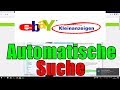 Ebay kleinanzeigen  automatische suchen einrichten mit benachrichtigungen