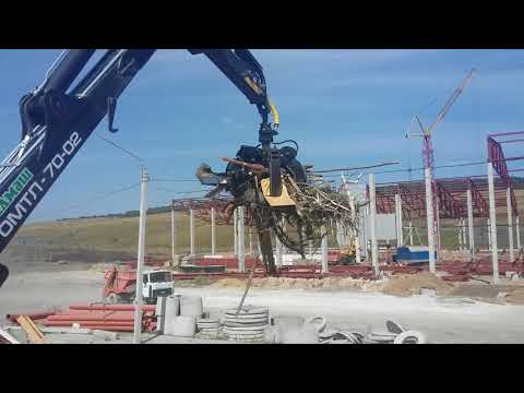 Измельчение КГМ (крупно-габаритного мусора) - video from Schredder
