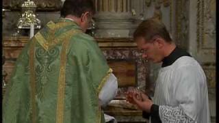 A DVD showing how the Mass was celebrated before Vatican II