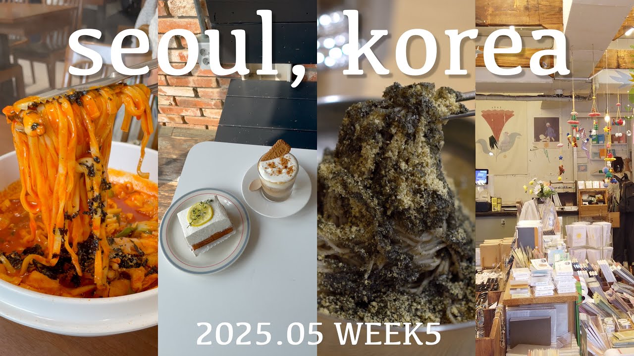 【韓国旅行vlog】江南・安国・三清洞グルメ&カフェ巡り！テナガダコカルグクス|マッククス| 新羅製麺 |ピンス| 2025年5月WEEK5