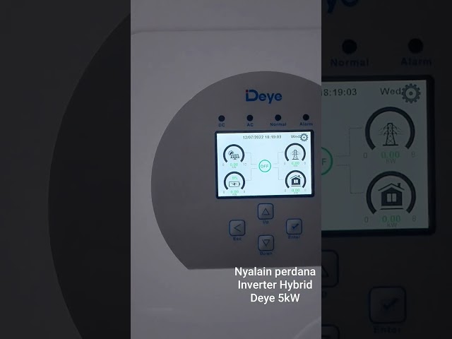 Testing 5kW Deye Hybrid Inverter After Installation class=