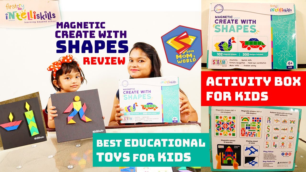 Best Educational Toys For Kids | Intelliskills STEAM Series Magnetic Create with Shapes Review