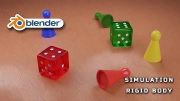 Blender - Dice | Rigid Body Simulation | Modeling | Cycles | CG Professor