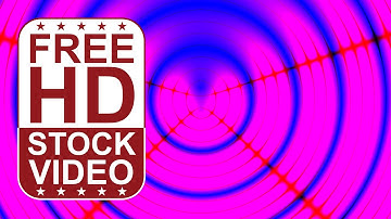 Free Stock Videos – abstract colorful circles pulsing with lines 2D animation