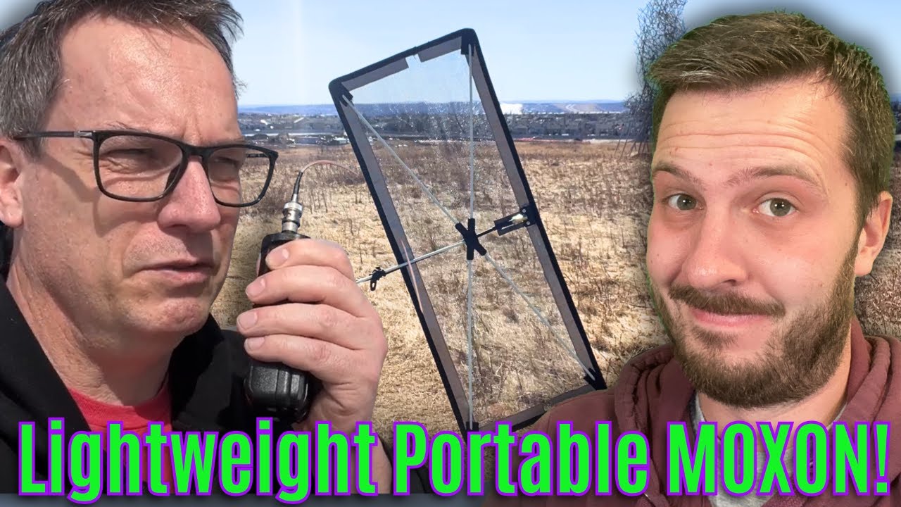 A Portable Moxon Out of TAPE?! (And It Works!)