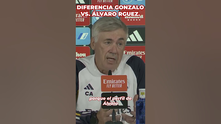 ANCELOTTI explica la diferencia entre ÁLVARO RODRÍGUEZ y GONZALO para el '9' del REAL MADRID