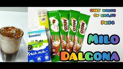 Dalgona Milo - how to make With White Egg | Without Ovalette & Whipped Cream | Suplado Official