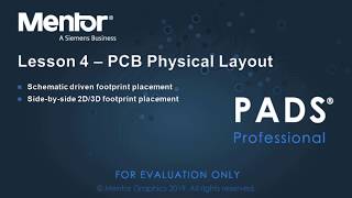 PADS Professional: PCB Physical Layout tutorial