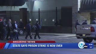 State says prison strike is now over