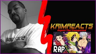 ZELDRIS, ESTAROSSA & MELIODAS RAP | "Crown" REACTION | KrimReacts #430