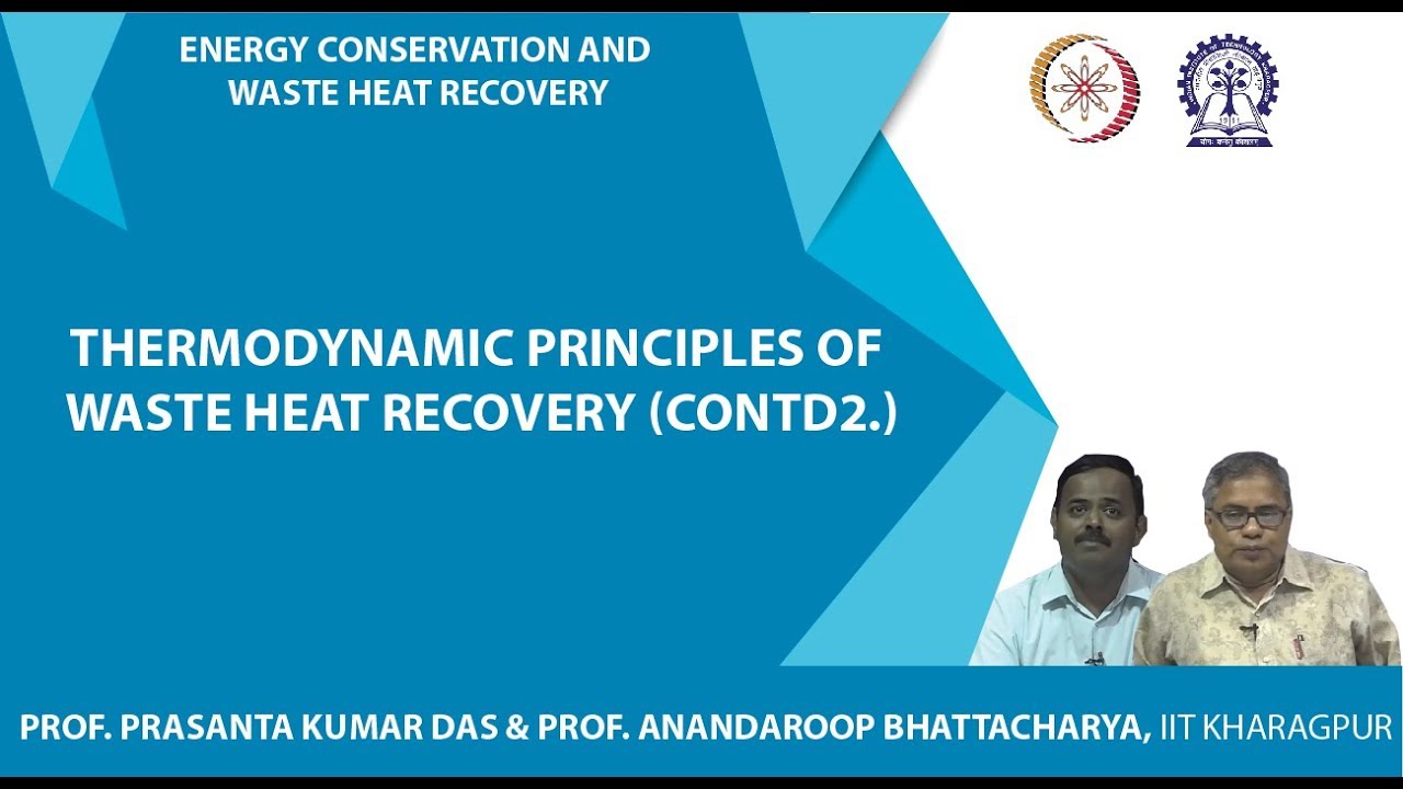 Lecture 07 : Thermodynamic principles of waste heat recovery (Contd.)2