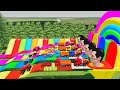 SUPER COLOR TRUCK GARAGE at AMG Farm! Mixer Trucks, Flatbeds & More | FS22 Gameplay