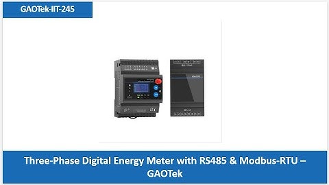 Three-Phase Digital Energy Meter with RS485 & Modbus-RTU – GAOTek