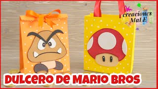 DULCERO DE MARIO BROS || BOLSITAS DE PAPEL || DIY