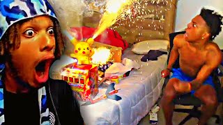 IShowSpeed Sets Off Fireworks In His Room And It Went TERRIBLY...