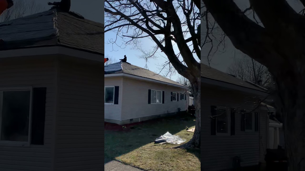New roof installation