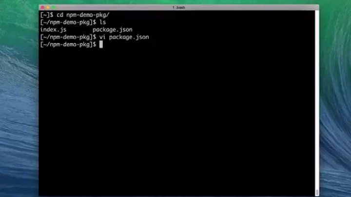 Publishing npm packages