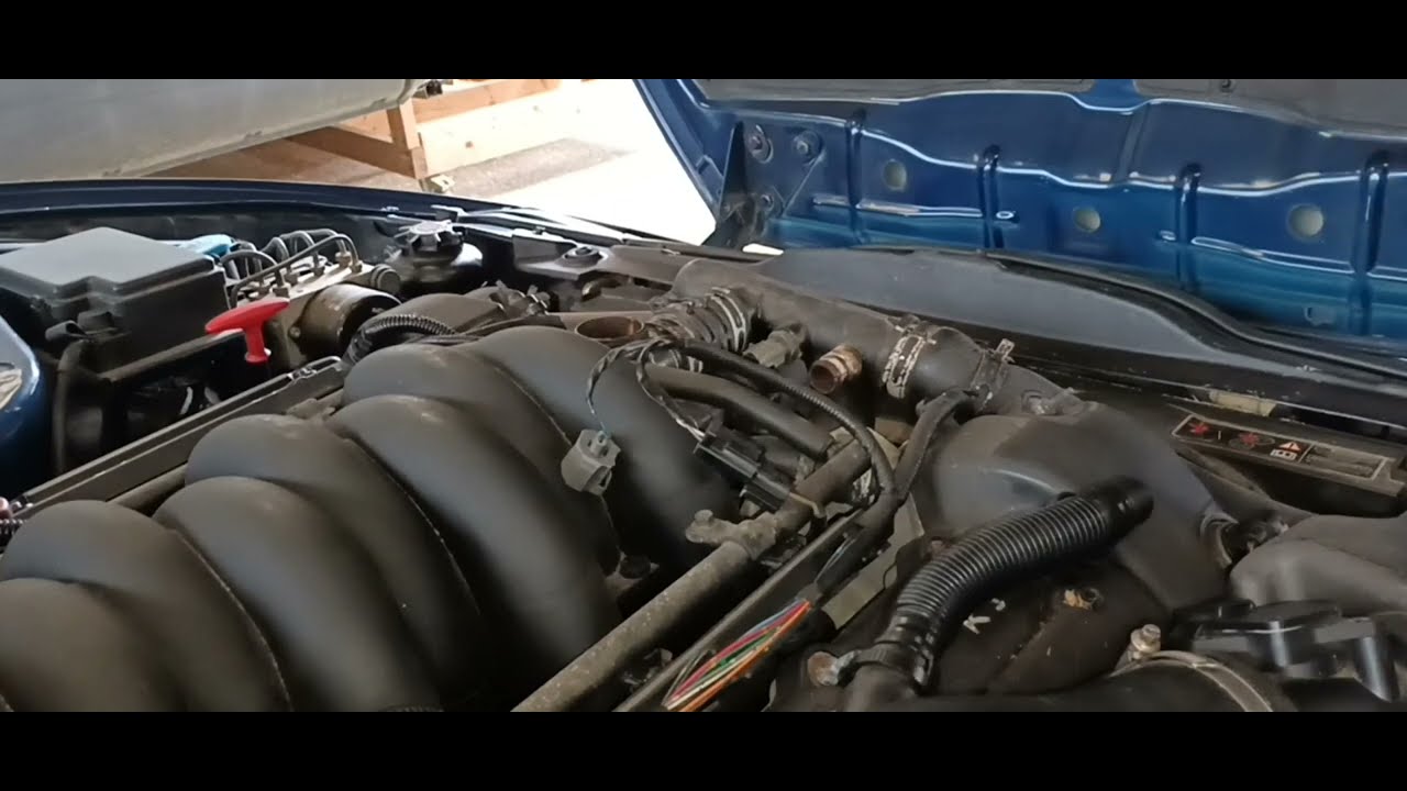 Jaguar XK8 project 16 thermostat tower replacement part 2 filmed in real time YouTube