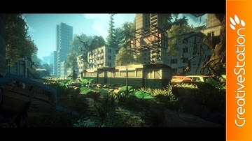 Overgrown Ruins - 3D Speed art (#Unity) | CreativeStation