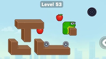 Snake Puzzle Slither to Eat Level 53 Walkthrough Solution