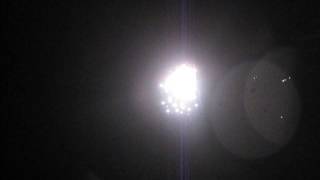 6inch white strobe waterfall w red strobe pistil
