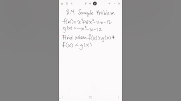 8.4 Inequalities of Combined Functions Sample Problem