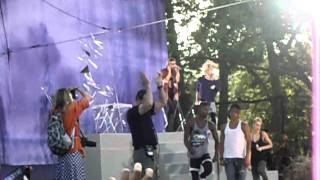 Lady Gaga live at the Good Morning America's concert series