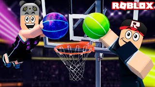 Basketbolcu Olduk!! Potaya Topu At ve Kendini Geliştir - Panda ile Roblox Dunking Simulator