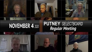 Putney Selectboard: Putney SB Mtg 11/4/20