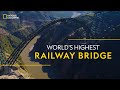 Chenab bridge  worlds highest bridge  it happens only in india  national geographic