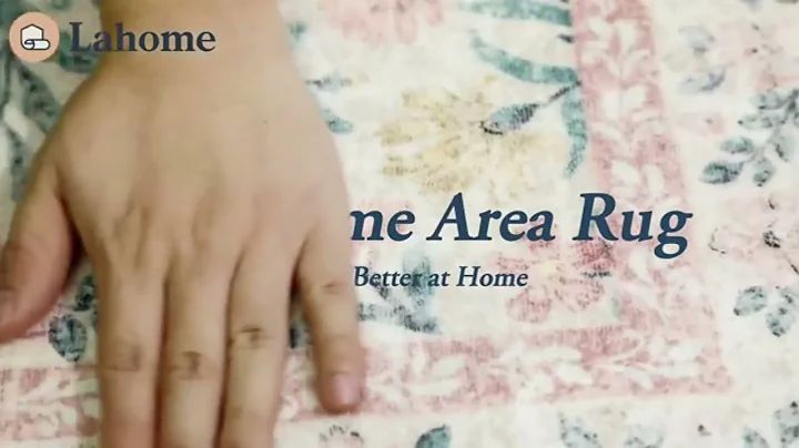 Lahome Sylvie French Vintage Garden Style Floral Pink Washable Rug #washablerug #rugs #homedecor