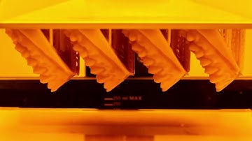 Timelapse of 3D Printing Dental Models on Zortrax Inkspire Resin 3D Printer