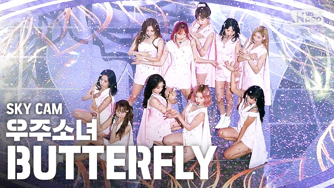 [항공캠4K] 우주소녀 'BUTTERFLY' (WJSN High Angle Cam)│@SBS Inkigayo_2020.6.14