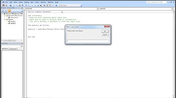 06) Microsoft Access Visual Basic Application  -  Input Box
