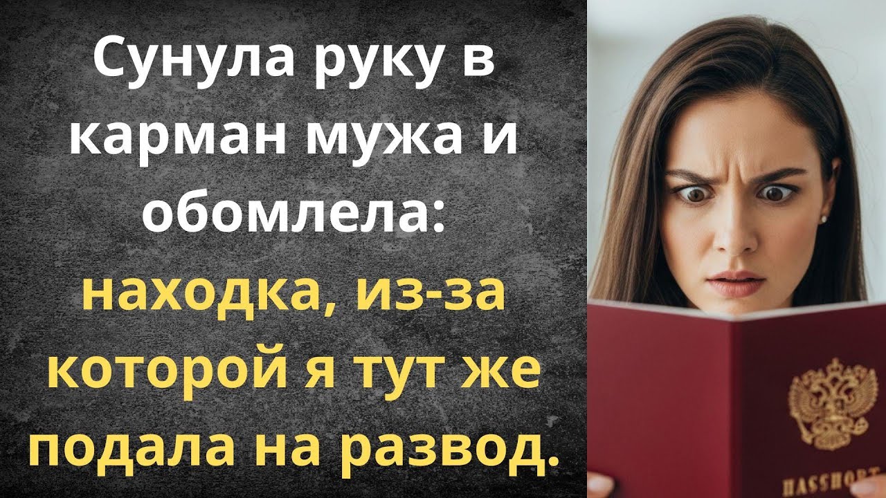 Нашла свой паспорт в кармане мужа | Истории из жизни