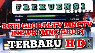 FREKUENSI RCTI GLOBALTV MNCTV INEWS TERBARU HD | FREKUENSI MNC GRUP DI KVISION