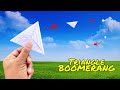 Boomerang Triangle, flying notebook toy, how to make boomerang toy, paper flying triangle toy