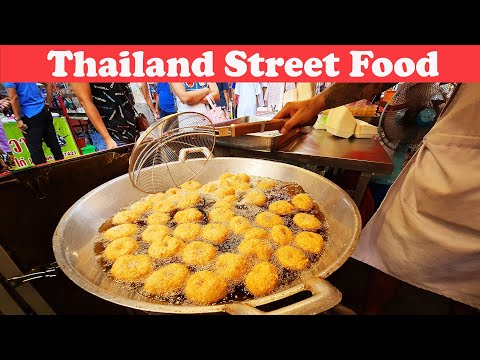 Most Famous Thai Deep Fried Shrimp Cakes | Thailand street food Bangkok | food around me #Shorts