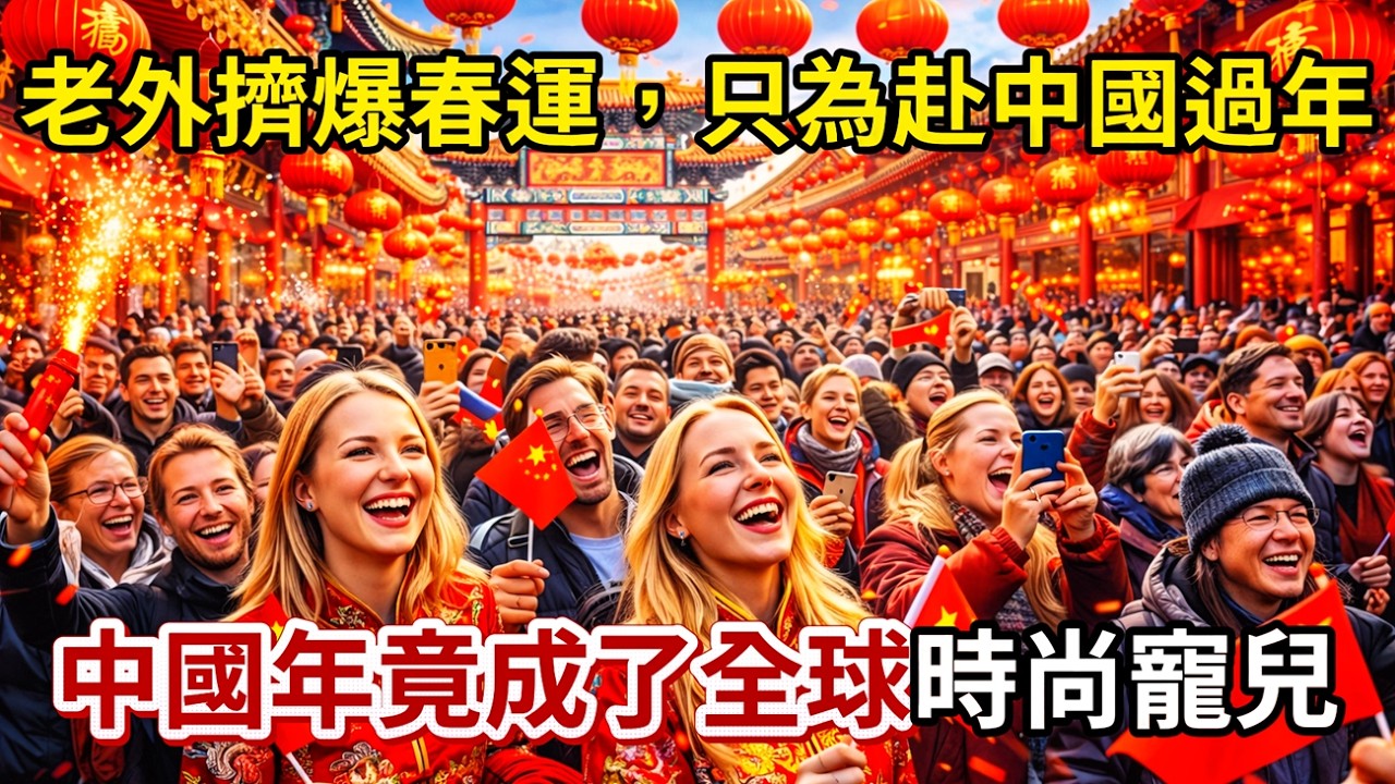 簡直不可思議！老外擠爆春運，只為赴中國過年，中國年竟成了全球的時尚寵兒！
