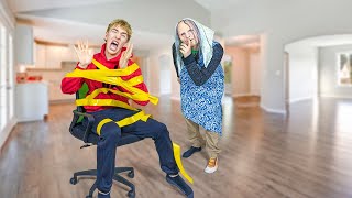 SCARY OLD LADY KIDNAPPED my FAMILY!! (trapped)