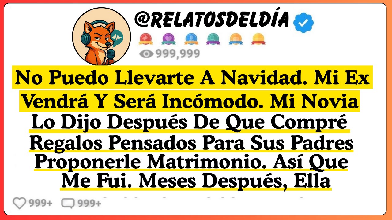 No puedo traerte a la Navidad. Mi ex viene y será incómodo. Mi novia me dijo esto después de que