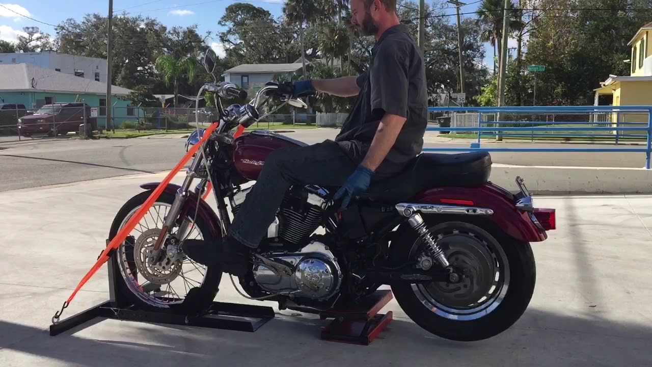 2005 Harley Sportster Custom XL 1200 C (maroon) 2085 Fallen Cycles