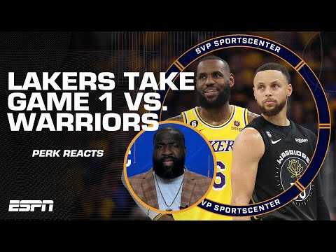 Perk's reaction to Lakers' Game 1 win 👀 A GREAT win for LA 🗣️ | SportsCenter with SVP