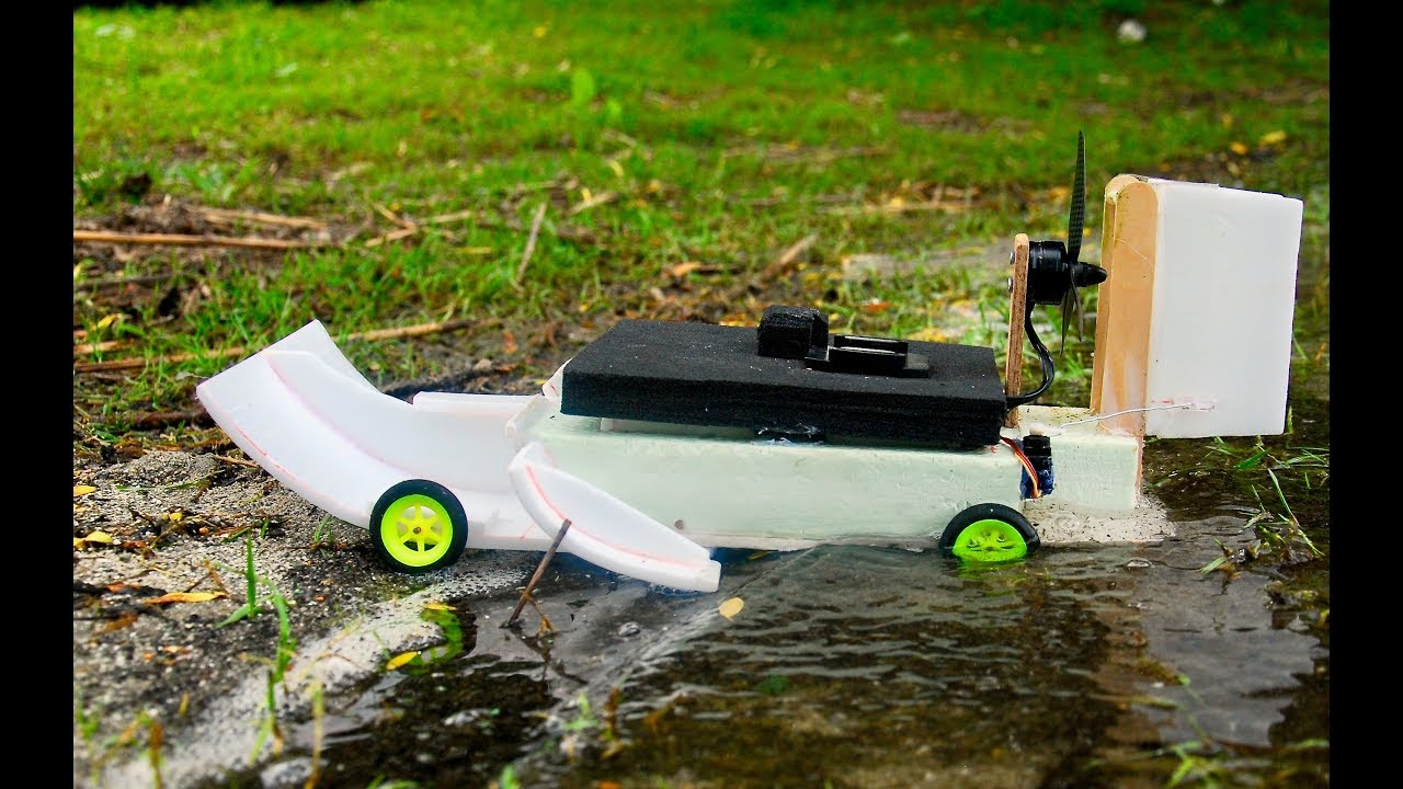 DIY RC Amphibious Car Airboat YouTube