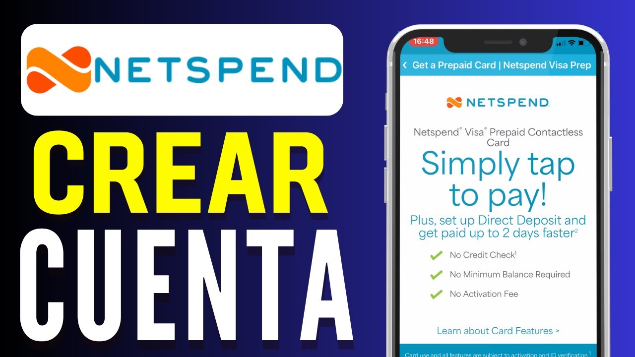 Cómo crear una cuenta de Netspend en USA (paso a paso)